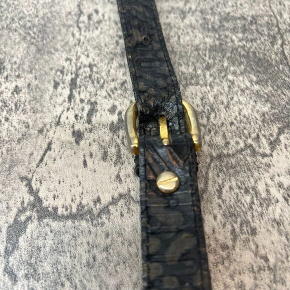 Albert Nipon Vintage Aztec Design Snakeprint / Reptile Leather Crossbody Bag Sma - Picture 12 of 12